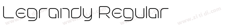 Legrandy Regular字体转换